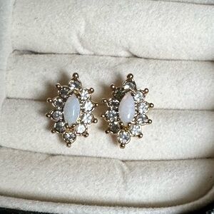 Vintage Krementz Opal Earrings